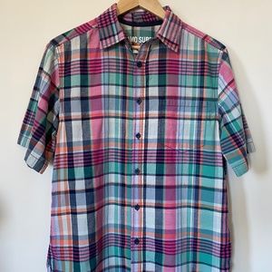 Mens Short Sleeve Button Down, Mossimo Sized M